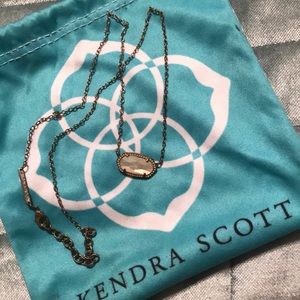 White Kendra Scott Elisa Necklace